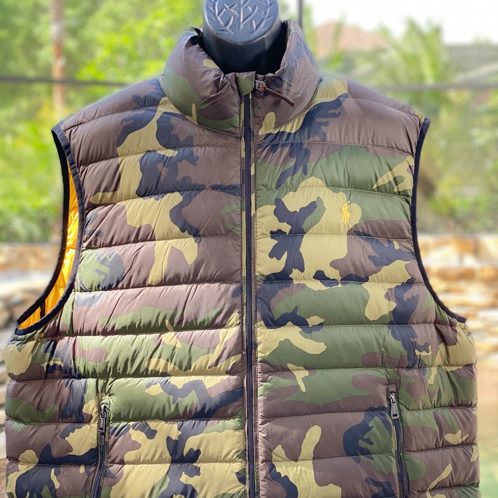 POLO RALPH LAUREN CAMO PACKABLE INSULATED VEST